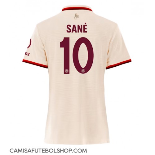 Camisa de time de futebol Bayern Munich Leroy Sane #10 Replicas 3º Equipamento Feminina 2024-25 Manga Curta